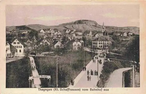 AK / Ansichtskarte  Thayngen_SH Panorama Blick vom Bahnhof aus
