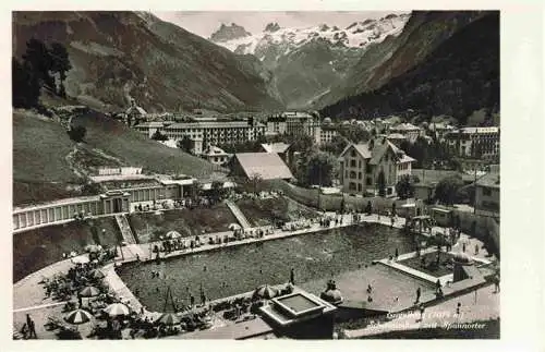 AK / Ansichtskarte  Engelberg__OW Panorama Schwimmbad Blick gegen Spannoerter