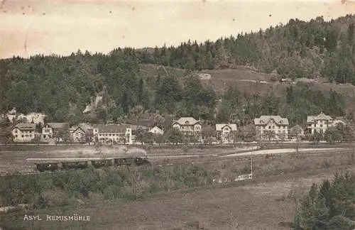 AK / Ansichtskarte  Asyl_Remismuehle_Raemismuehle_ZH Panorama Dampflokomotive