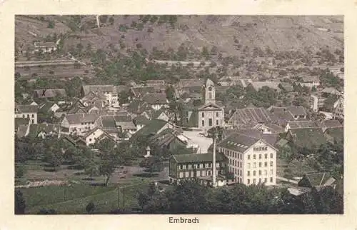 AK / Ansichtskarte  Embrach_ZH Ortsansicht mit Kirche