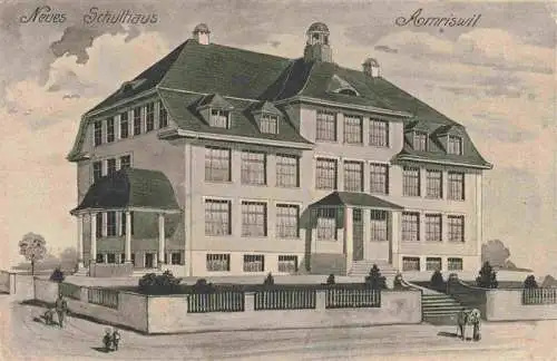 AK / Ansichtskarte  Amriswil_Amrisweil_TG Neues Schulhaus Kuenstlerkarte