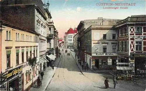 AK / Ansichtskarte  Neustadt_Cuestrin_Kuestrin_Ostbrandenburg_Kostrzyn_PL Landsberger Strasse