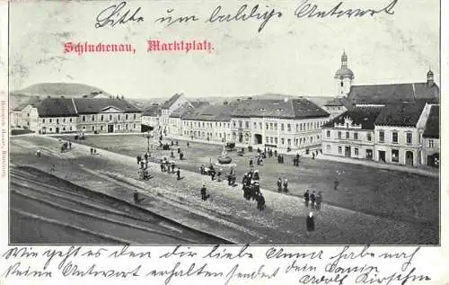 AK / Ansichtskarte 73991596 Schluckenau_Sluknov_CZ Marktplatz