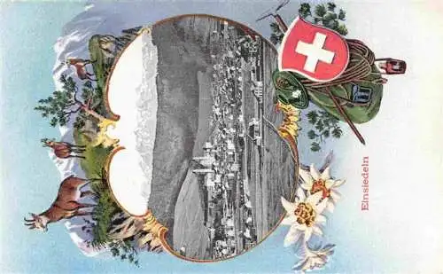 AK / Ansichtskarte  Einsiedeln__SZ Panorama