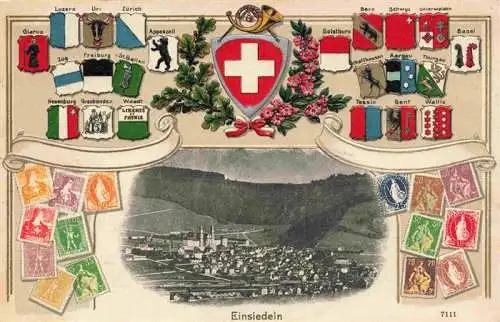 AK / Ansichtskarte  Einsiedeln__SZ Panorama