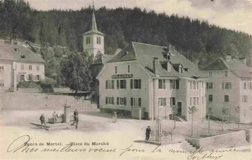 AK / Ansichtskarte  Ponts_de_Martel_Le_Locle_NE Place du Marche