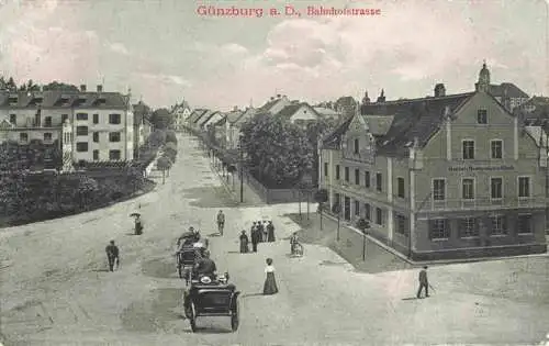 AK / Ansichtskarte  Guenzburg_Bayern Bahnhofstrasse