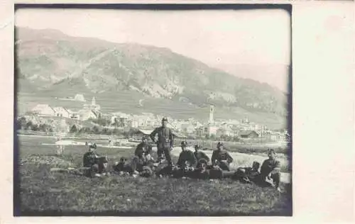 AK / Ansichtskarte  Samaden_Maloja_GR Unteroffz Schule I der Gebirgsjaeger Brigade 18 Soldatenfoto