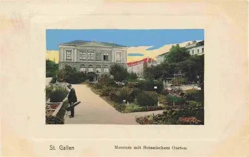 AK / Ansichtskarte  St_Gallen_SANKT_GALLEN_SG Museum mit Botanischem Garten