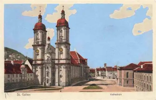 AK / Ansichtskarte  St_Gallen_SANKT_GALLEN_SG Kathedrale