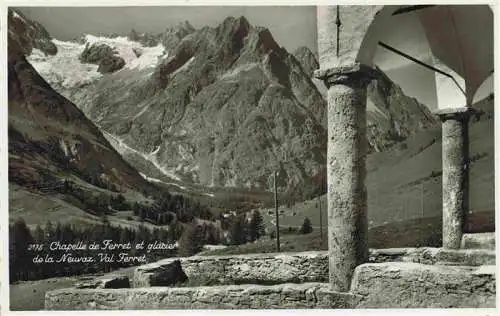 AK / Ansichtskarte  Val_Ferret_Martigny_VS Chapelle de Ferret et glacier de la Neuvaz