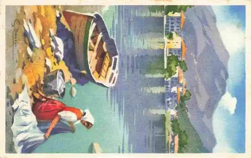 AK / Ansichtskarte  Valsolda_Val_Solda_Lago_di_Lugano_Lombardei_IT Panorama Kuenstlerkarte