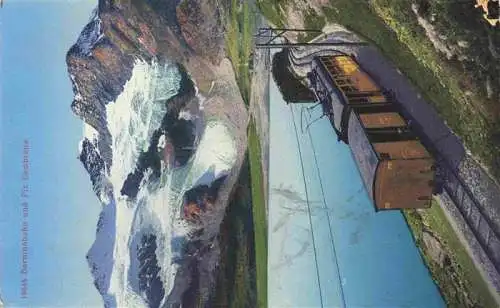 AK / Ansichtskarte  Berninabahn mit Piz Cambrena Kuenstlerkarte