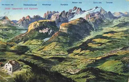 AK / Ansichtskarte  Appenzell_IR und Alpstein Panorama
