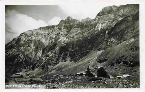 AK / Ansichtskarte  Urnaesch_Saentis_AR Bau der Saentisschwebebahn
