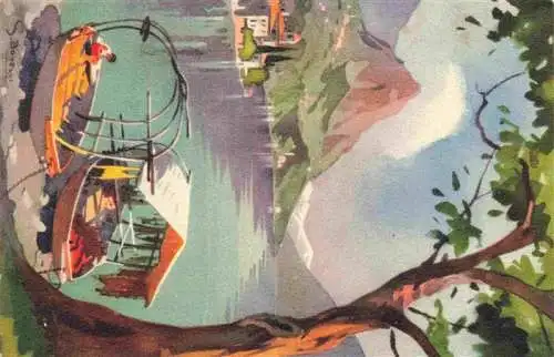 AK / Ansichtskarte  Valsolda_Val_Solda_Lago_di_Lugano_Lombardei_IT Panorama Kuensterkarte