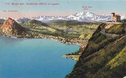 AK / Ansichtskarte  LUGANO_Lago_di_Lugano_TI Monte Bre Kulmhotel