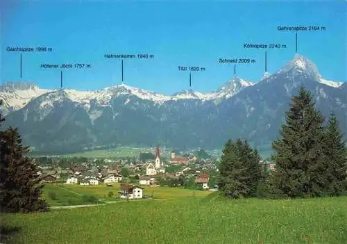 AK / Ansichtskarte  Reutte_Tirol_AT Panorama mit Alpenblick