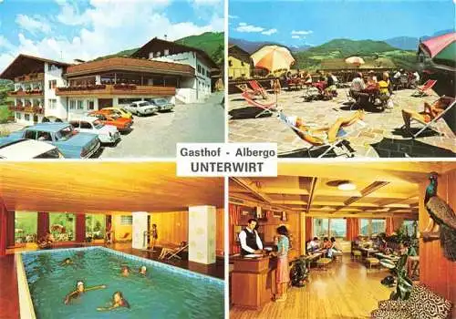 AK / Ansichtskarte  Feldthurns Gasthof Alberto Unterwirt Hallenbad Terrasse Gastraum