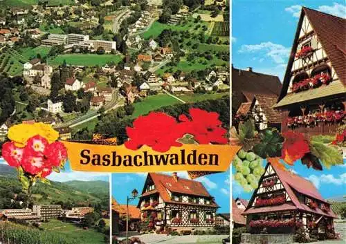 AK / Ansichtskarte  Sasbachwalden Fliegeraufnahme Fachwerkhaeuser Panorama