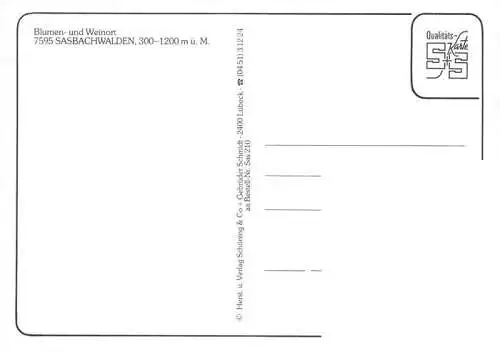 AK / Ansichtskarte  Sasbachwalden Orts und Teilansichten