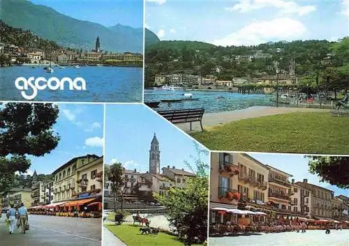 AK / Ansichtskarte  Ascona_Lago_Maggiore_TI Panorama Teilansichten