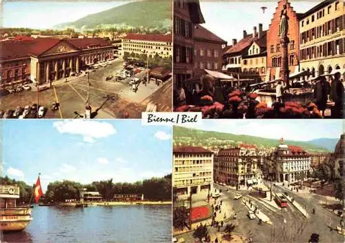 AK / Ansichtskarte  Biel_Bienne_BE Teilansichten Markt
