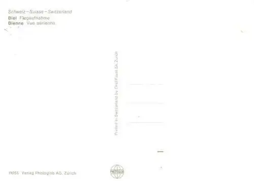 AK / Ansichtskarte  Biel_Bienne_BE Fliegeraufnahme