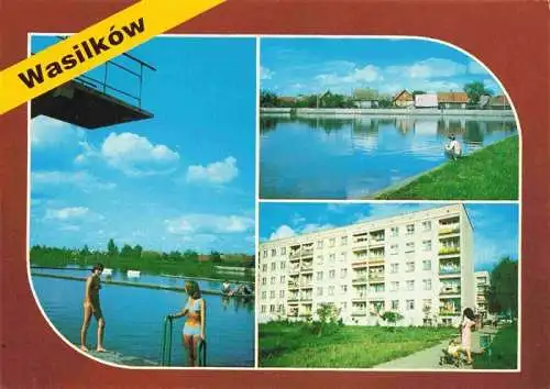 AK / Ansichtskarte 73991976 Wasilkow Freibad Wohnblock