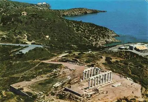 AK / Ansichtskarte  Sounion_Greece Der Poseidontempel Fliegeraufnahme