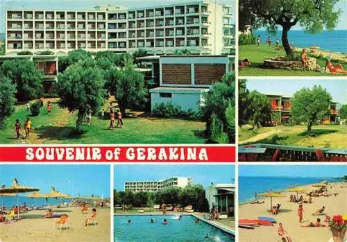 AK / Ansichtskarte 73991985 Halkidiki_Chalkidiki_Greece Souvenir of Gerakina Strandpartien Freibad
