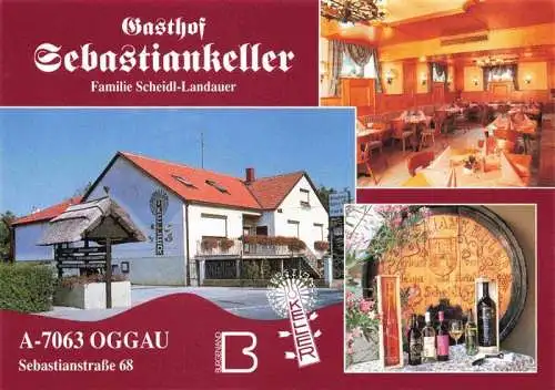 AK / Ansichtskarte  Oggau_Neusiedler_See Gasthof Sebastiankeller Gastraum Fass