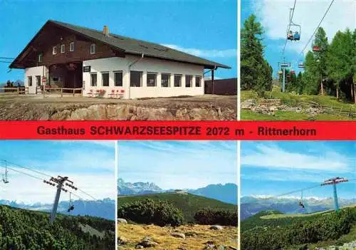 AK / Ansichtskarte 73991999 Ritten_Renon_Trentino_Suedtirol_IT Gasthof Schwarzseespitze Rittnerhorn Sessellifte