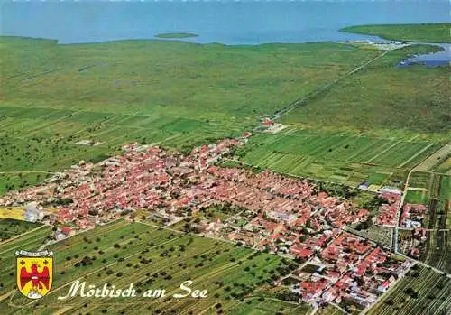 AK / Ansichtskarte  Moerbisch_See_Burgenland_AT Fliegeraufnahme mit Neusiedlersee