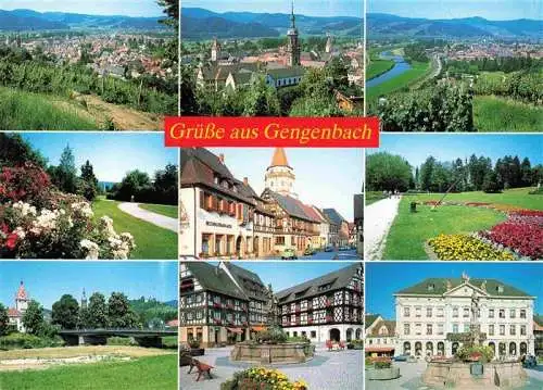AK / Ansichtskarte 73992005 Gengenbach Panorama Teilansichten Park Schloss Markt Rathaus