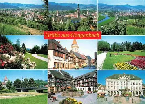 AK / Ansichtskarte  Gengenbach Panorama Teilansichten Park Schloss Markt Rathaus