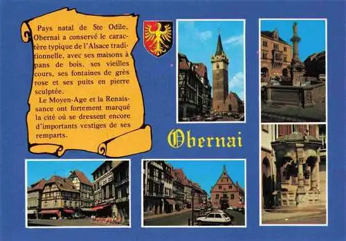 AK / Ansichtskarte  Obernai_Alsace_Oberehnheim_Elsass_67 Kirche Brunnen Markt Pavillon