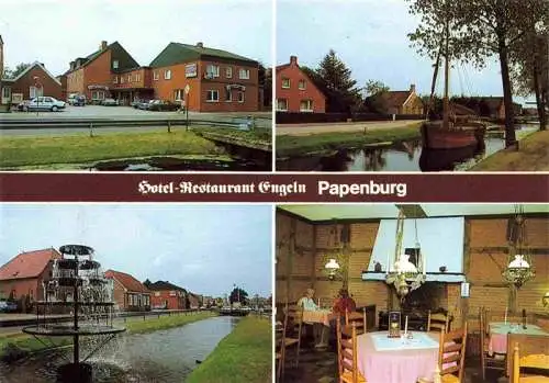 AK / Ansichtskarte  Papenburg_Ems Hotel Restaurant Engeln Gaststube Mittellandkanal