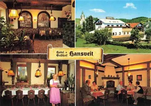 AK / Ansichtskarte  Rothenkirchen_Oberfranken Hotel und Gasthof Hansveit Gastraeume