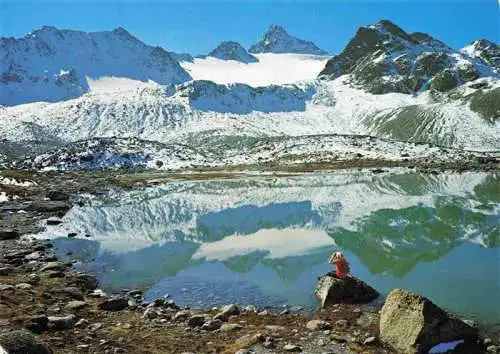 AK / Ansichtskarte  Klosters-Serneus_GR Joerisee mit Fluela Weisshorn