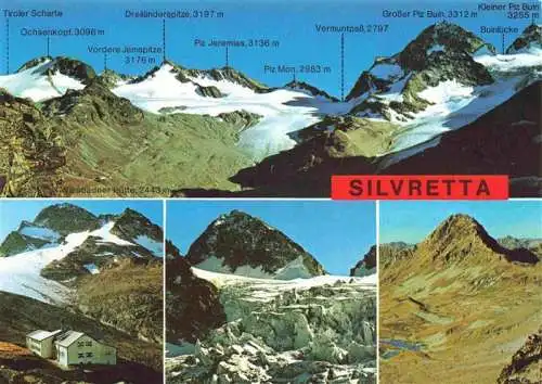 AK / Ansichtskarte  Silvretta_GR Teilansichten Wiesbadener Huette