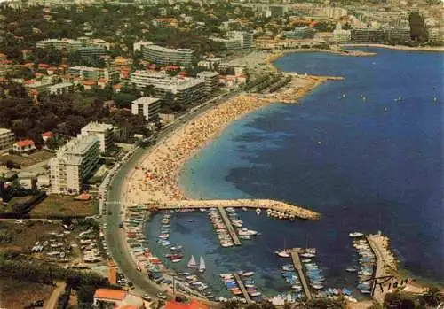 AK / Ansichtskarte  Antibes_06_Alpes_Maritimes Vue aerienne Port et Plage de la Salis Plage de l'Ilette