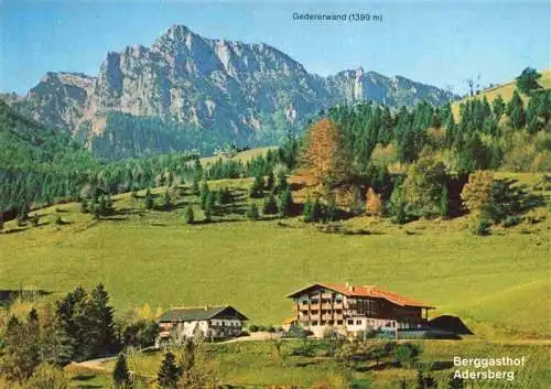 AK / Ansichtskarte 73992116 Rottau_Chiemgau Berggasthof Adersberg mit Gedererwand