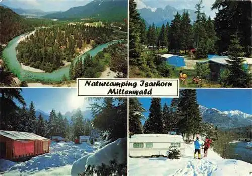 AK / Ansichtskarte 73992172 MITTENWALD_Bayern Naturcamping Isarhorn Teilansichten