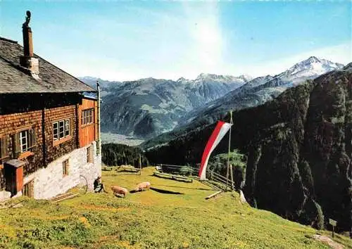 AK / Ansichtskarte  Gamshuette mit Mayrhofen Brandbergkolm und Ahornspitze