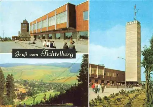 AK / Ansichtskarte 73992214 Oberwiesenthal_Erzgebirge Neues Fichtelberghaus Panorama Aussichtsturm