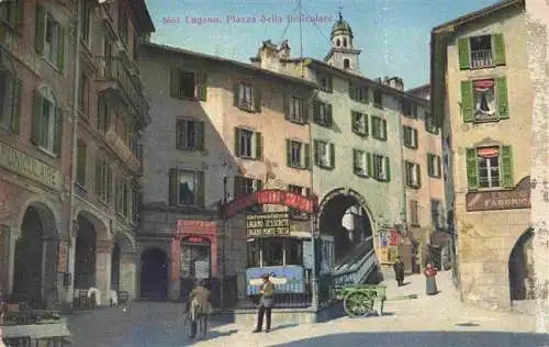 AK / Ansichtskarte  LUGANO_Lago_di_Lugano_TI Piazza della funicolare