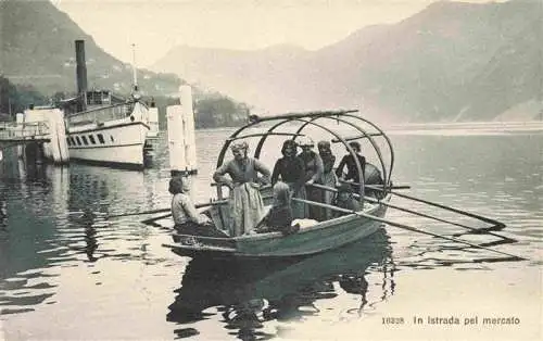 AK / Ansichtskarte  LUGANO_Lago_di_Lugano_TI In istrada pel mercato