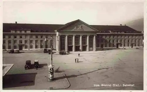 AK / Ansichtskarte  Biel_Bienne_BE Bahnhof