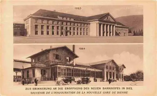 AK / Ansichtskarte  Biel_Bienne_BE Bahnhof von 1864 bis 1923